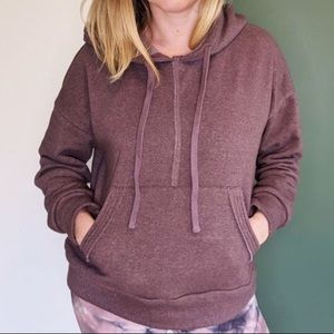Free People Movement Plum Work It Out Hoodie Size Medium